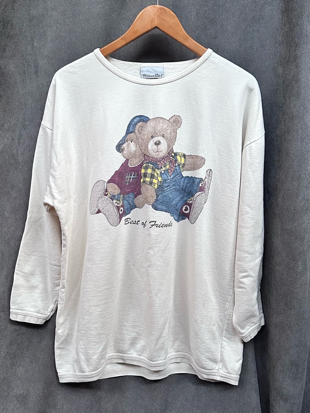 Vintage Teddy Bears best of friends sweatshirt M/L
